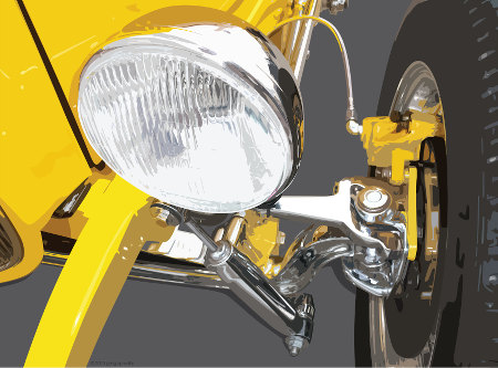 Hot Rod Headlight Artwork