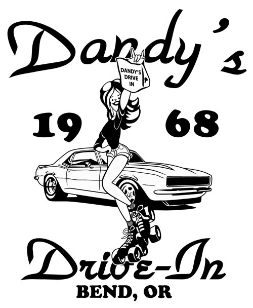 Dandy’s Drive-In T-Shirt Design – Automotive Art by Greg