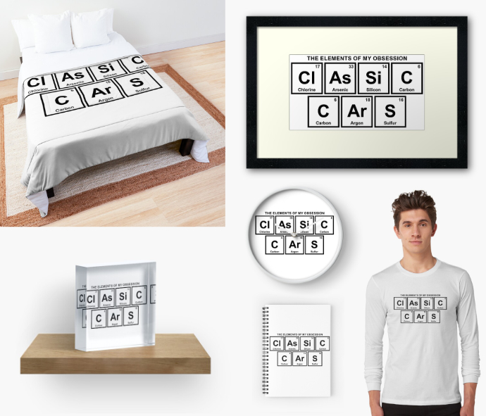 Bed comforter, framed picture, acrylic block, clock, spiral notebook and apparel at Redbubble.