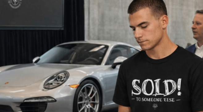sold to someone else - funny car auction t-shirt