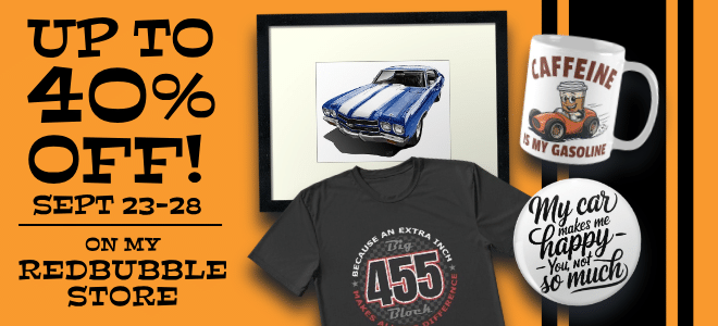Up to 40% off, September 23-28 on my Redbubble Store